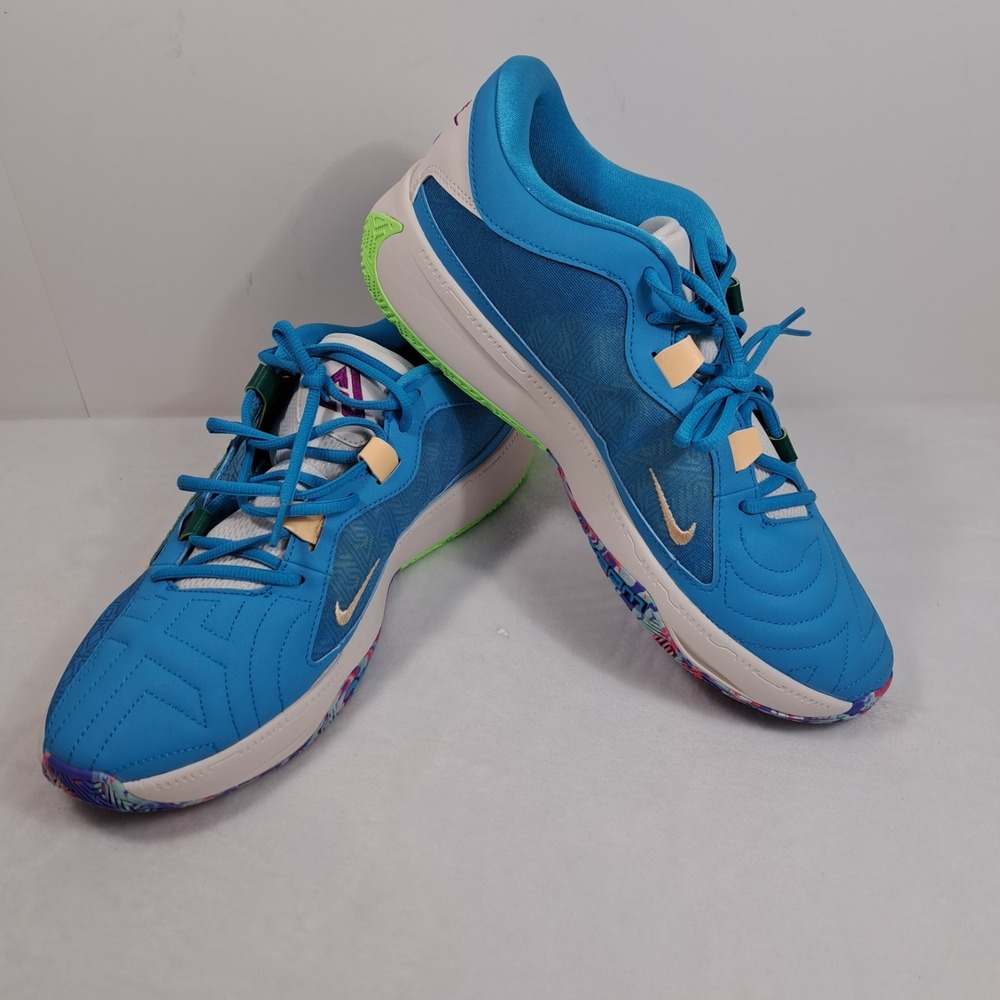 NIKE ZOOM FREAK‎ 5 BASKETBALL SHOES MEN'S SZ 11 BLUE LIGHTNING DX4985 400 NIB - Picture 6 of 13
